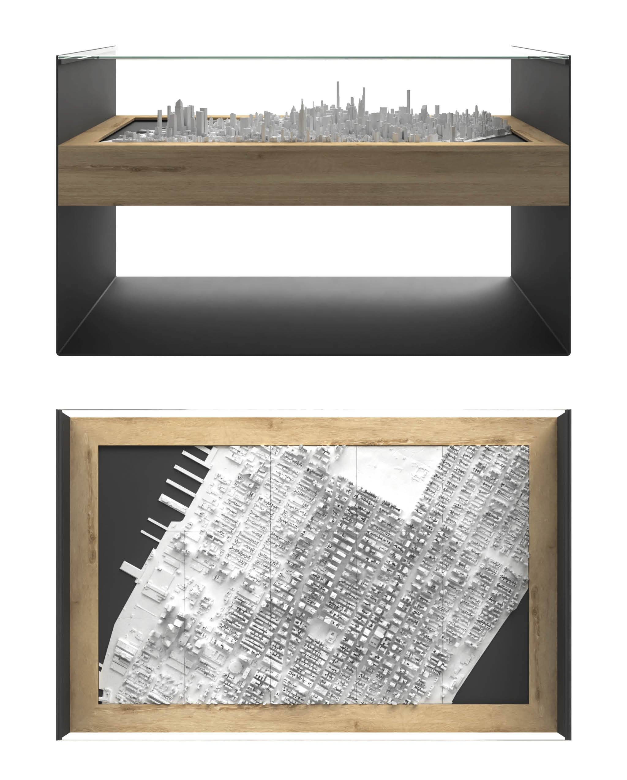 BLOK Wide Coffee Table 3D City Model BLOK - CITYFRAMES