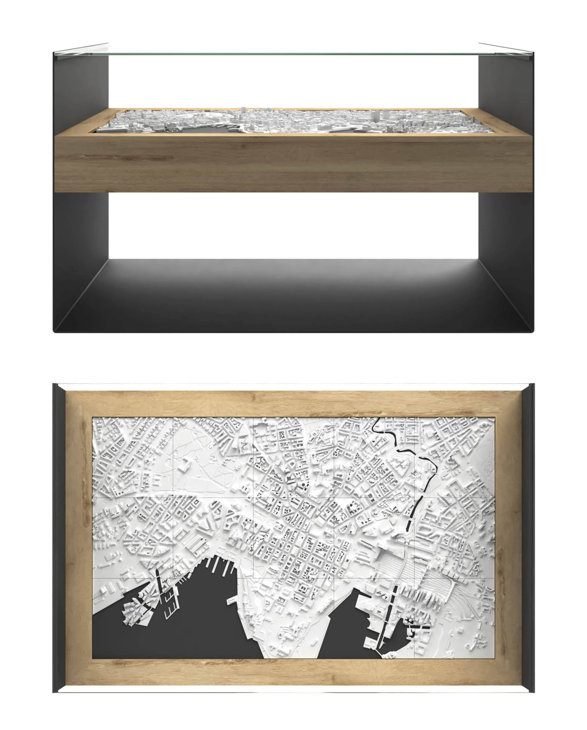 BLOK Wide Coffee Table 3D City Model BLOK - CITYFRAMES