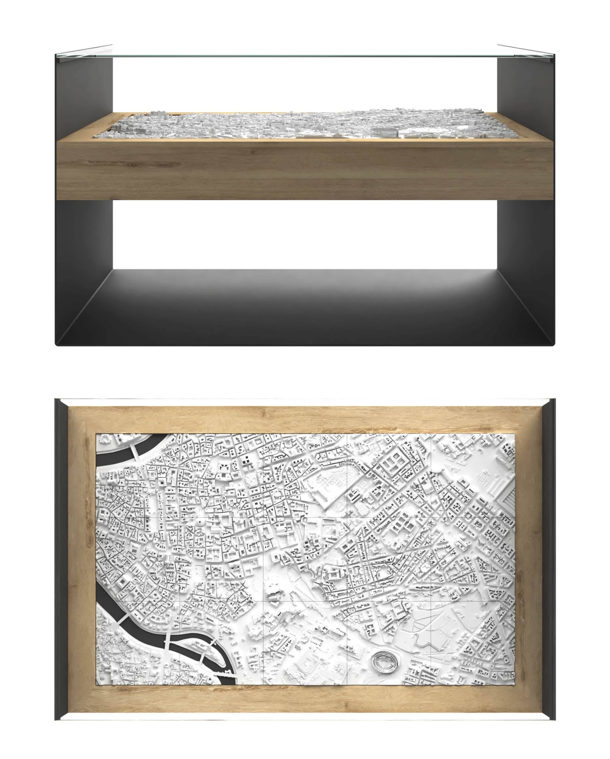 BLOK Wide Coffee Table 3D City Model BLOK - CITYFRAMES