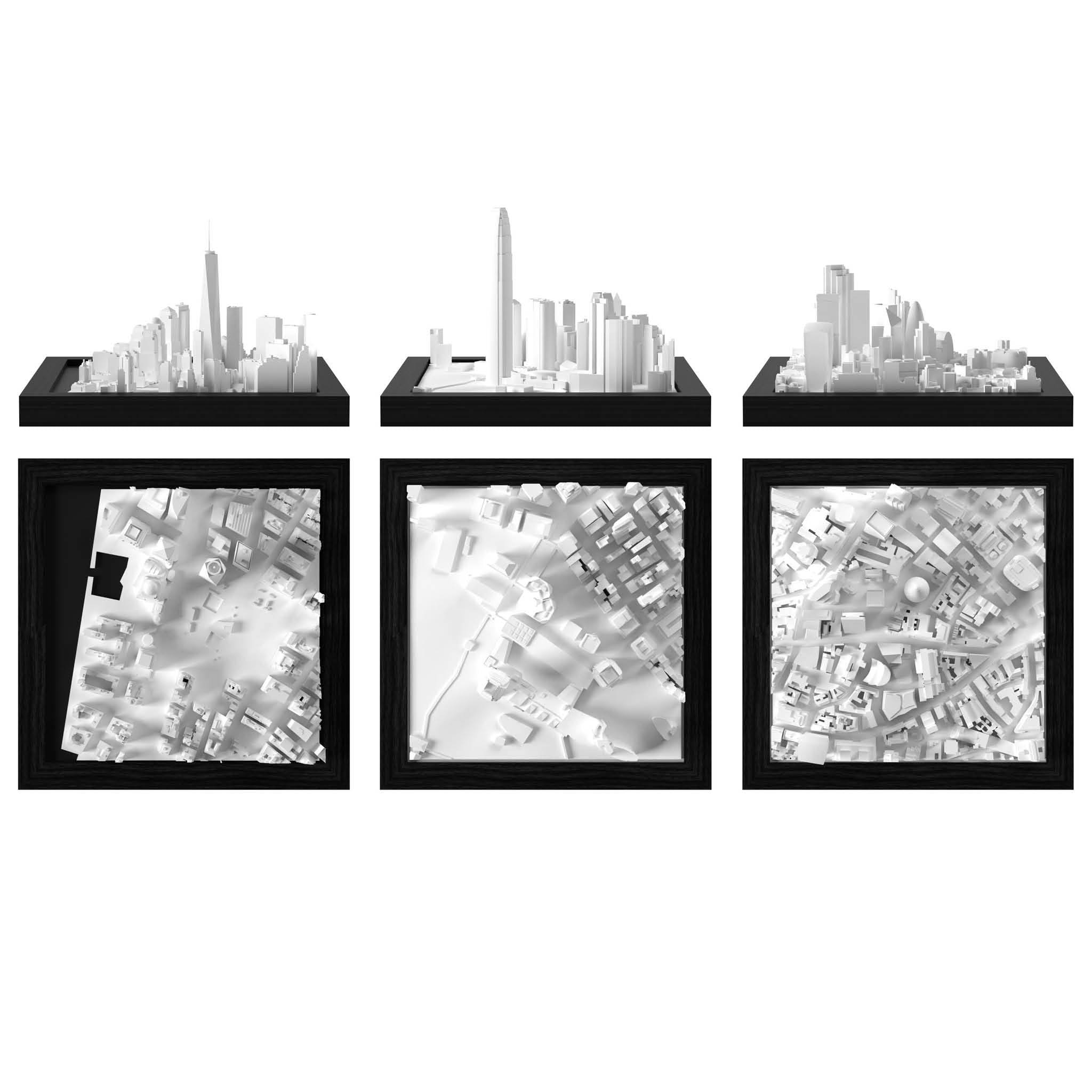 Financial Hub Trio 3D City Model Asia, Trio - CITYFRAMES